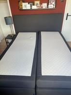 Tweepersoons Boxspring 160x200, Huis en Inrichting, Slaapkamer | Boxsprings, Ophalen, Tweepersoons, Grijs, Zo goed als nieuw