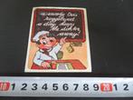 sticker strip bakker schoolbord ovis roggebrood engels, Verzamelen, Ophalen, Zo goed als nieuw, Bedrijf of Vereniging
