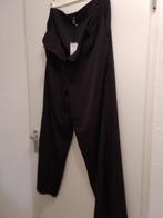 Vera Moda nieuwe zwarte bandplooi broek rechte pijp maat 46, Verzenden, Zwart, Maat 46/48 (XL) of groter, Nieuw