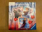 Frozen puzzel, Frozen 2, 3-in-1 puzzel, Ophalen of Verzenden, 10 tot 50 stukjes, Zo goed als nieuw, 4 tot 6 jaar