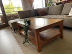 Stevige salontafel van teakhout, Ophalen, 100 tot 150 cm, Teakhout, 50 tot 100 cm