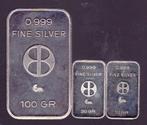 3 mooie baartjes zilver van 100 - 20 - 10 gram, Ophalen of Verzenden, Zilver
