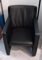 Zwarte fauteuils 2 stuks, Huis en Inrichting, Fauteuils, Ophalen, Overige materialen, Gebruikt, 75 tot 100 cm