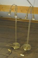 Staande lampen, leeslampen, 2 stuks, Ophalen, Gebruikt, 100 tot 150 cm, Metaal