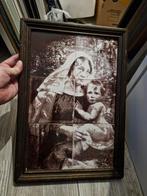 Tegeltableau Maria met kind, Antiek en Kunst, Antiek | Religie, Ophalen of Verzenden
