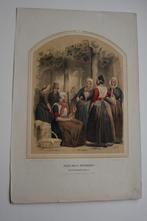 ZALK WILSUM IJSSELMUIDEN KLEDERDRACHT Litho 1850-1857 C25, Antiek en Kunst, Ophalen of Verzenden