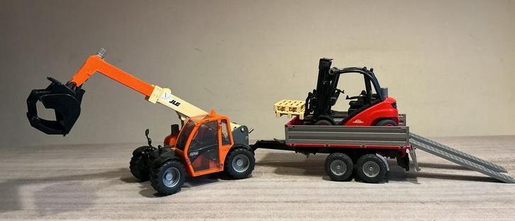Bruder speelgoed;Manitou,aanhangers,vorkheftruck& bijbehoren, Kinderen en Baby's, Speelgoed | Speelgoedvoertuigen, Gebruikt, Ophalen