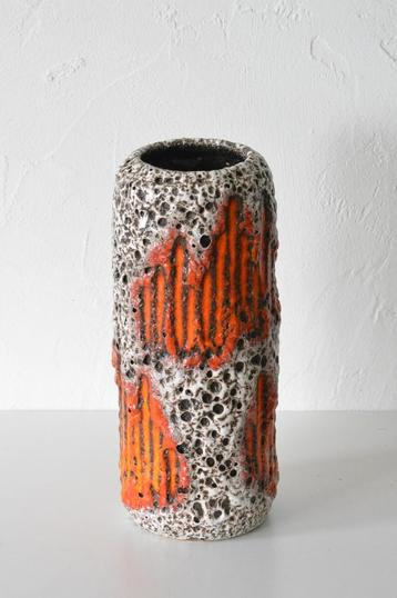 Retro vintage vaas, WG Scheurich 532-28, 70s fat lava design beschikbaar voor biedingen