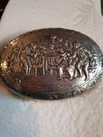 Antieke Zilveren Borstel met Tafereel, Antiek en Kunst, Antiek | Goud en Zilver, Ophalen of Verzenden, Zilver