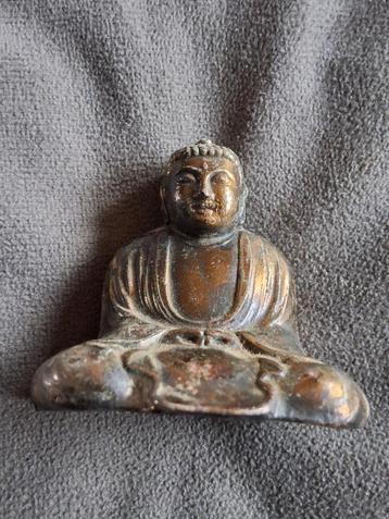 Antiek reis Boeddhabeeldje Japans wierook standaard 4,5cm beschikbaar voor biedingen