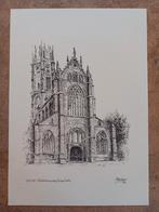 Pentekening kerk Hulst. Kees Koster, Antiek en Kunst, Ophalen of Verzenden