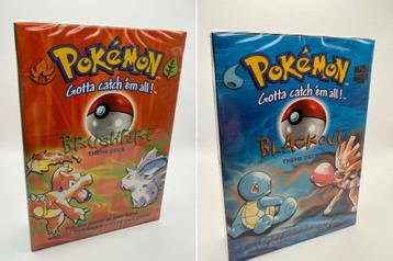 Pokemon Sealed Base set theme decks Brushfire & Blackout beschikbaar voor biedingen