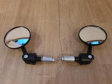 Bar-end spiegels stuureind compact 7cm  - nieuw - kleur: zwa beschikbaar voor biedingen