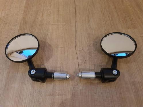 Bar-end spiegels stuureind compact 7cm  - nieuw - kleur: zwa, Motoren, Tuning en Styling, Ophalen of Verzenden