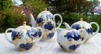 USSR LOMONOSOV BLUE BIRD Kobalt Goud Koffie + Thee servies, Antiek en Kunst, Antiek | Servies compleet, Ophalen of Verzenden