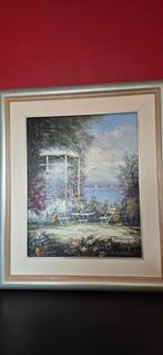 Schilderij, Terrasje, Gezicht op de Middellandse Zee, Ophalen