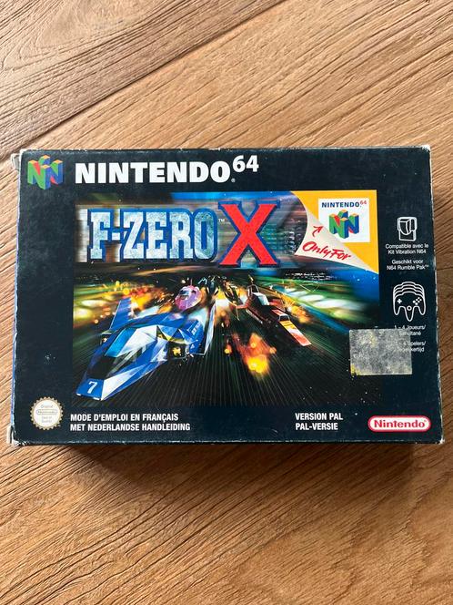 F-Zero X N64 Compleet in Doos (CIB), Spelcomputers en Games, Games | Nintendo 64, Gebruikt, Racen en Vliegen, 1 speler, Vanaf 7 jaar