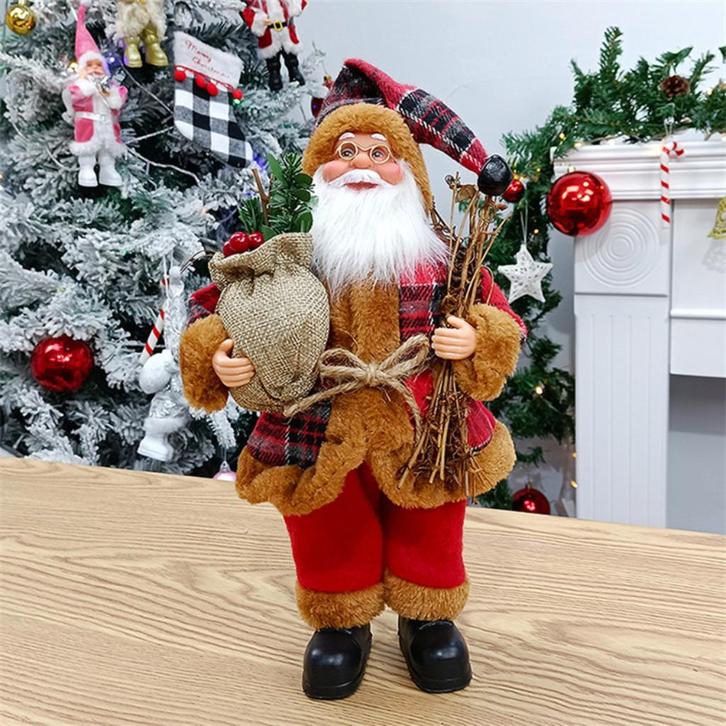 Kerstman Pop 5 (Kerst Poppetje Figuurtje Beeldje Decoratie), Diversen, Kerst, Nieuw, Verzenden