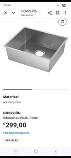 Spoelbak vresjön/norrsjön nieuw, Zo goed als nieuw, Minder dan 100 cm, 25 tot 50 cm, 50 tot 100 cm