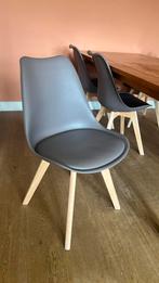 SKLUM eetkamerstoelen kuipstoel 6x Grijs/taupe, Huis en Inrichting, Stoelen, Ophalen, Zo goed als nieuw, Grijs, Vijf, Zes of meer stoelen
