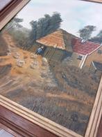 Schilderijtje boerderijtje, Antiek en Kunst, Kunst | Schilderijen | Klassiek, Ophalen