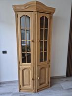 Eikenhout vitrinekast te koop, Huis en Inrichting, Kasten | Vitrinekasten, Ophalen, Met deur(en), Eikenhout, 200 cm of meer