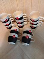 13 Douwe Egbert  krijtmokken, Ophalen of Verzenden, Glas, Overige stijlen