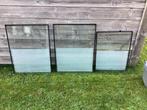 3 Dubbelglasramen, Ophalen, Gevelraam of Ruit, Gebruikt, Minder dan 80 cm