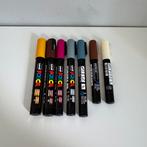 7 posca acrylmarkers, Hobby en Vrije tijd, Tekenen, Verzenden, Zo goed als nieuw, Potlood of Stift