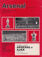 Arsenal-Ajax 22 maart 1972 Officieel programma Europa Cup, Verzamelen, Sportartikelen en Voetbal, Verzenden, Gebruikt, Ajax, Boek of Tijdschrift