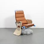 2x Vitra EA 222 Loungechair Cognac Leer - Chroom, Niet ingevuld, Niet ingevuld, Nieuw, Metaal