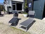 twee ligstoelen, Ophalen, Zo goed als nieuw, Aluminium, Verstelbaar