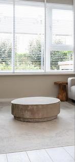 VTwonen Pearl XL Poef - Velvet Bekleding, Ophalen, Rond, Zo goed als nieuw, 75 tot 100 cm