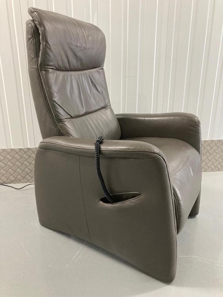 Relax-Fauteuil met sta -op functie, Merk Hukla, Leer i.z.g.s, Huis en Inrichting, Fauteuils, Zo goed als nieuw, Leer, 50 tot 75 cm