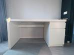 Ikea Malm Bureau - Wit - 140x65cm, Huis en Inrichting, Ophalen, Gebruikt, Bureau