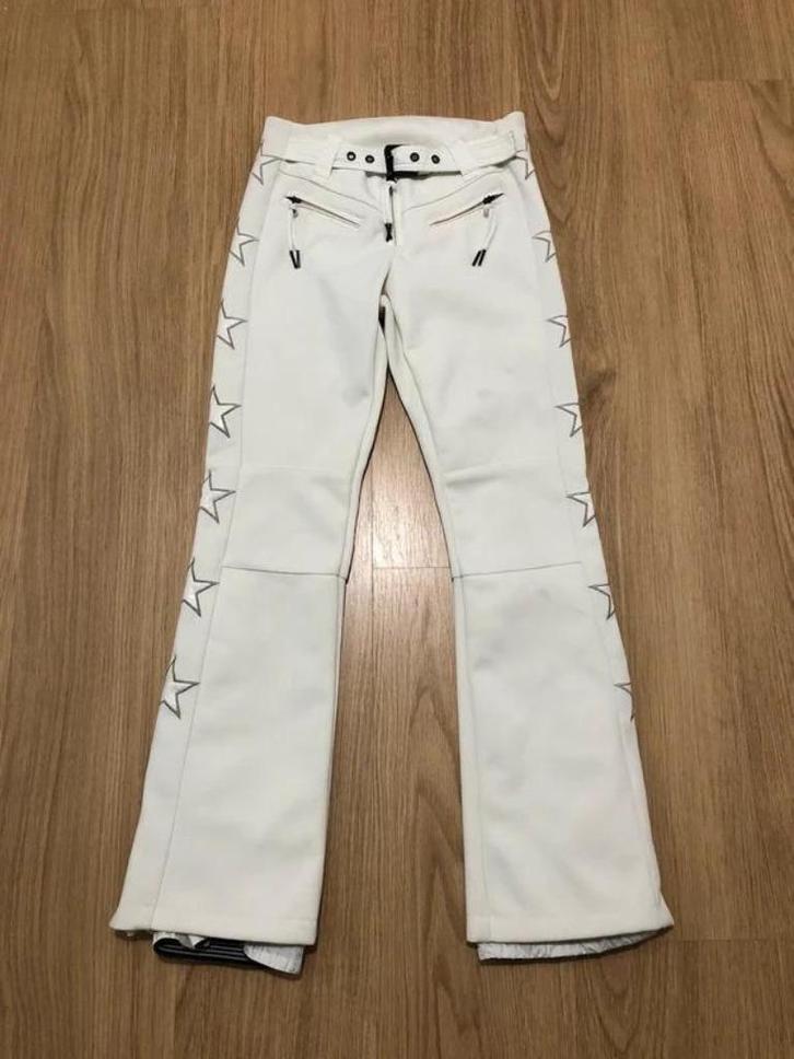 Airforce witte Skibroek softshell sterren - XXS 32, Kleding | Dames, Wintersportkleding, Zo goed als nieuw, Broek, Maat 34 (XS) of kleiner