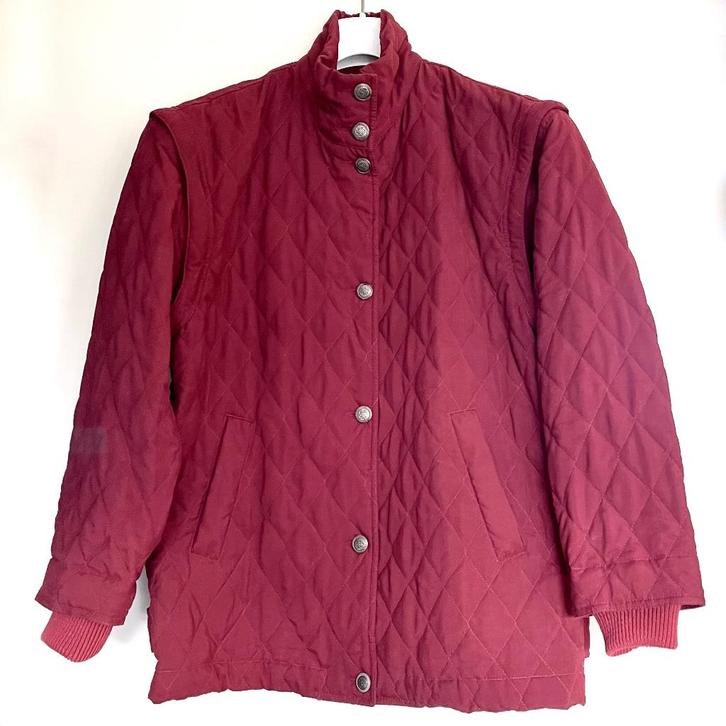 Bordeaux rode jas met afritsbare mouwen van McGregor, Kleding | Dames, Jassen | Winter, Zo goed als nieuw, Maat 38/40 (M), Rood