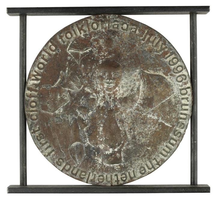 PENNING 1996 Caius Spronken : CIOFF Wereld Folkloriade, Postzegels en Munten, Penningen en Medailles, Brons, Nederland, Verzenden