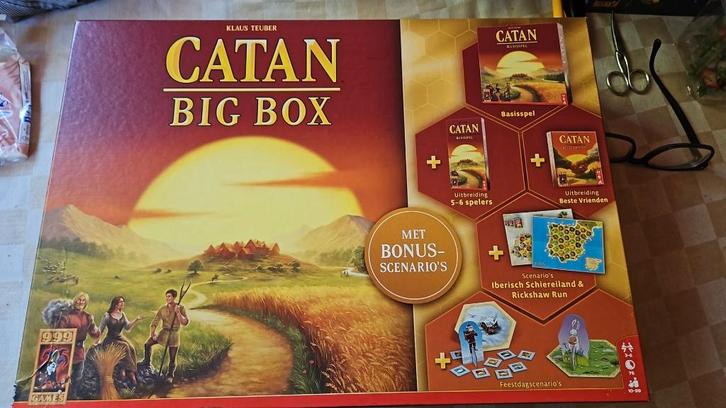 bordspellen big box Kolonisten Catan stans seal 999 games, Hobby en Vrije tijd, Gezelschapsspellen | Bordspellen, Nieuw, Een of twee spelers