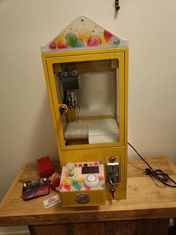 Made for Arcade Grijpmachine tafelmodel, Verzamelen, Automaten | Gokkasten en Fruitautomaten, Nieuw, Overige munten, Ophalen