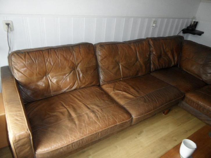 bankstel, Huis en Inrichting, Banken | Bankstellen, Gebruikt, Hoekbank, Vierpersoons of meer, 250 tot 300 cm, Minder dan 75 cm
