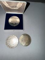 Zilveren 50 10 gulden proof 1973 1987 1988 nederlands, Ophalen of Verzenden, Zilver