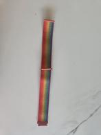 Horlogeband Klittenband- 20MM - Regenboog, Ophalen of Verzenden, Zo goed als nieuw, IOS