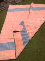 140x190 dikke wollen deken zuiver wol roze blauw, Ophalen of Verzenden, Zo goed als nieuw