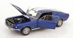 1:12 Ford Mustang GT Fastback – 1968 – Blauw metallic, Auto, ., Nieuw, Ophalen of Verzenden
