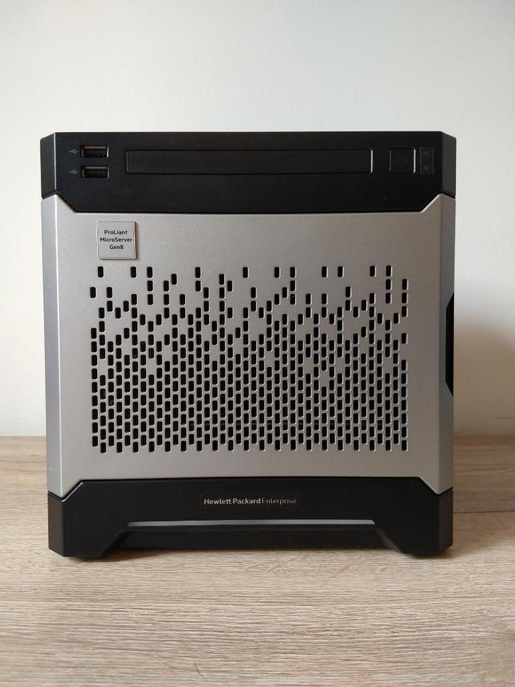 HP MicroServer Gen8 – Xeon E3‑1265L, 16GB RAM, 23TB WD Red, Computers en Software, Servers, Gebruikt, 2 tot 3 Ghz, 16 GB, Ophalen