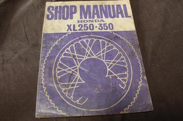 Honda XL250 XL350 1975 motorcycle shop manual XL  250 350 beschikbaar voor biedingen