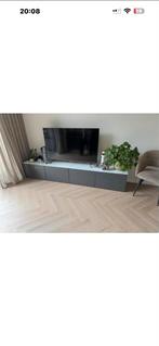 Twee IKEA BESTA kasten met glasplaat, Huis en Inrichting, Gebruikt, Ophalen of Verzenden, Glas, 200 cm of meer