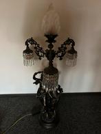 Antieke Schemerlamp met Engelen, Huis en Inrichting, Ophalen of Verzenden, Gebruikt, Glas, 150 tot 200 cm