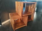 3 Decoratieve massief houten kubussen, Huis en Inrichting, Ophalen, 50 tot 100 cm, Minder dan 50 cm